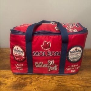 Molson Canadian Chiller 36 Pack Insulated Cooler Bag Beer Promo Vintage